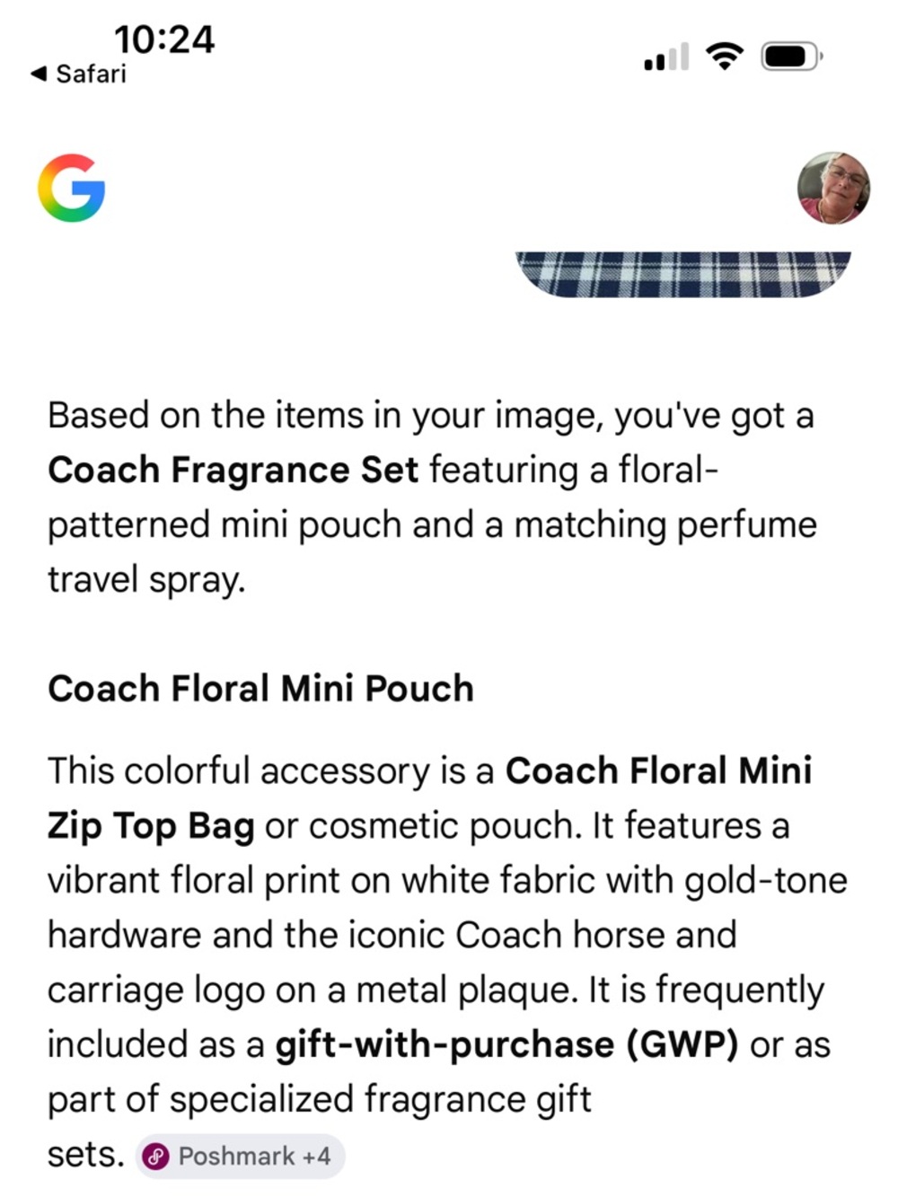 COACH Floral Small Zip Pouch - Picture 9 of 9